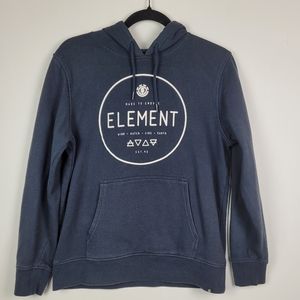 ELEMENT Skateboard Hoodie Pullover Navy Size S